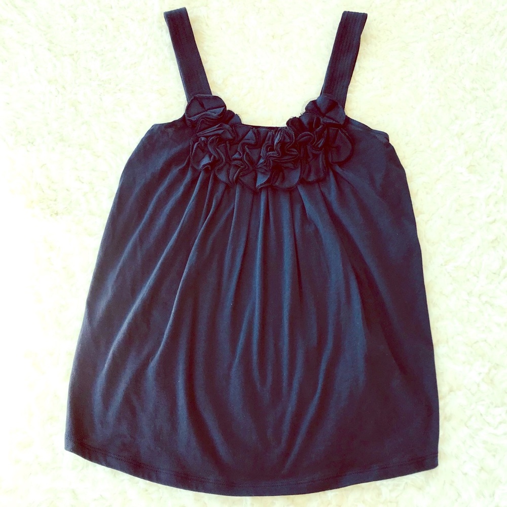 Express Flowy Tank with Floral tone on tone detail
